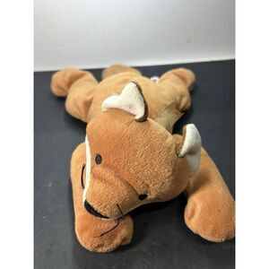 1997‎ Ty Pillow Pal Buddy "Foxy" Brown Fox 16" Plush Toy Animal NO CARDBOARD TAG